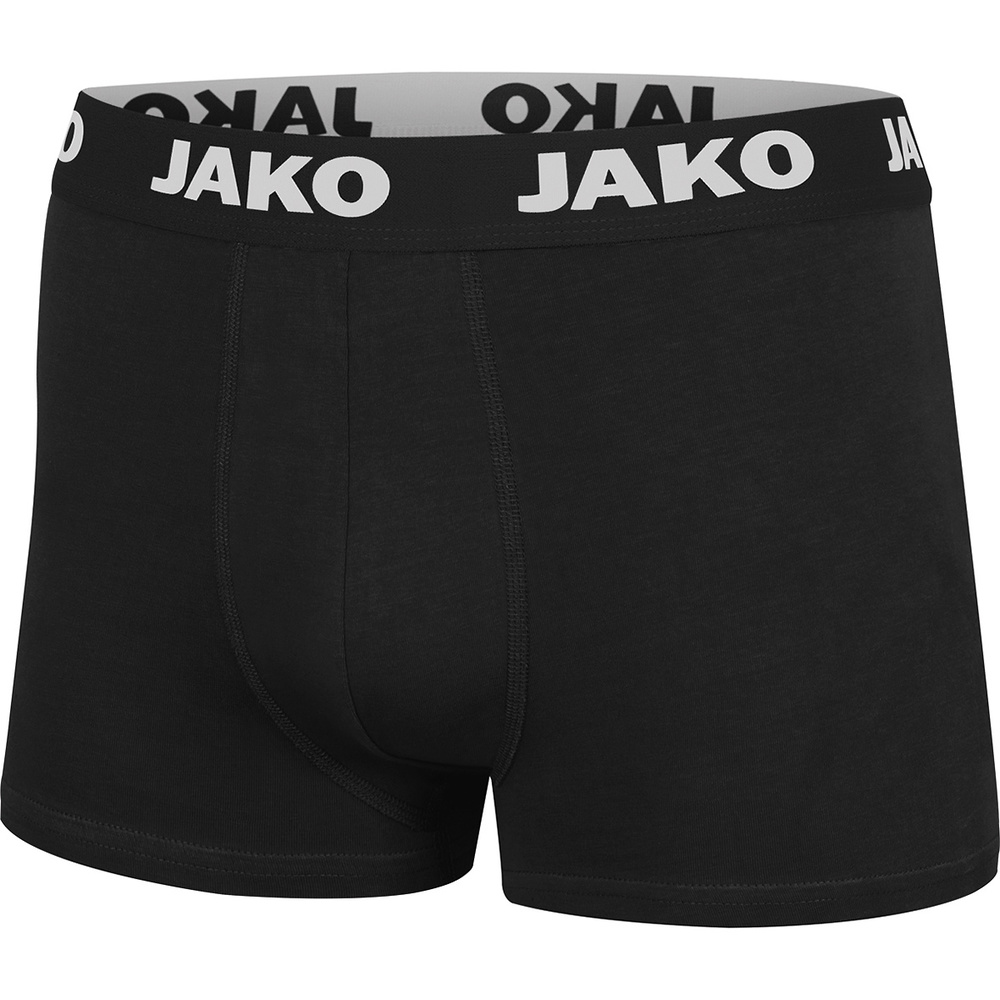 BOXER JAKO BASIC PACK DE 2, NEGRO HOMBRE. S PACK DE 2 UNIDADES PACK DE 2 UNIDADES M PACK DE 2 UNIDADES L PACK DE 2 UNIDADES XL PACK DE 2 UNIDADES 2XL 