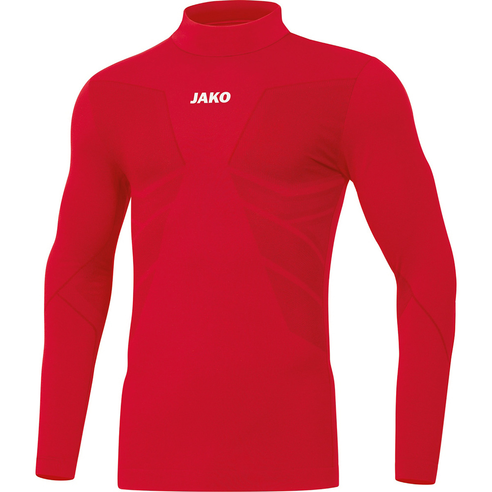 CAMISETA CUELLO ALTO JAKO COMFORT 2.0, ROJA HOMBRE. S M L XL 2XL 