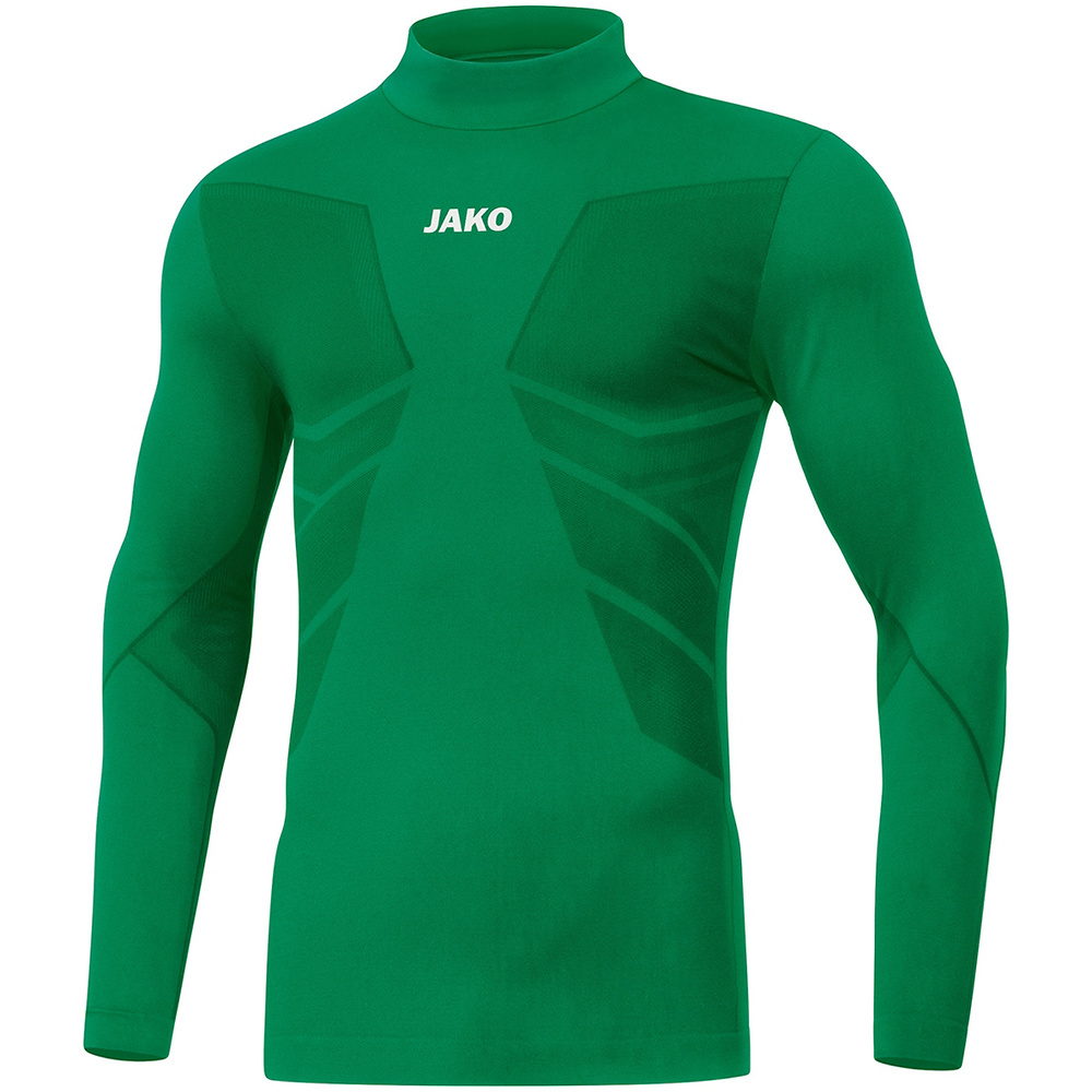 CAMISETA CUELLO ALTO JAKO COMFORT 2.0, VERDE NIÑO. 3XS 2XS XS 