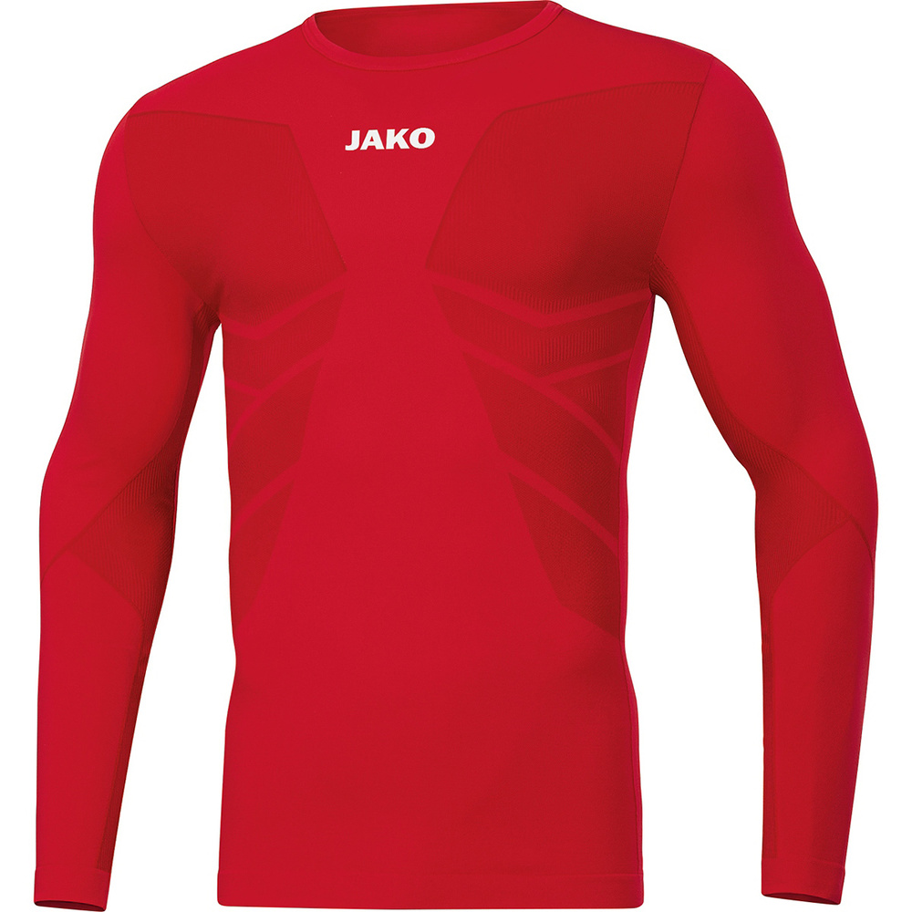 CAMISETA INTERIOR JAKO COMFORT 2.0 MANGA LARGA, ROJA NIÑO. 3XS 2XS XS 