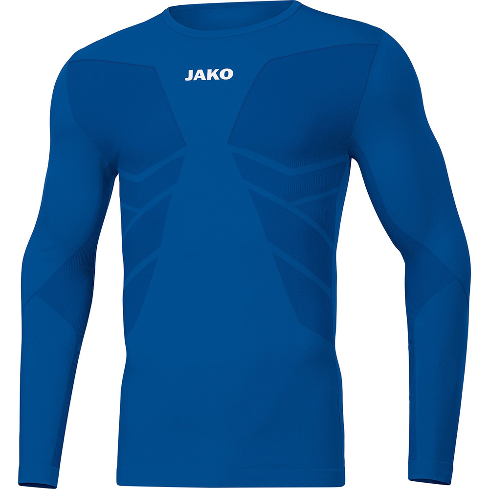 CAMISETA INTERIOR JAKO COMFORT 2.0 MANGA LARGA, ROYAL HOMBRE. S M L XL 2XL 