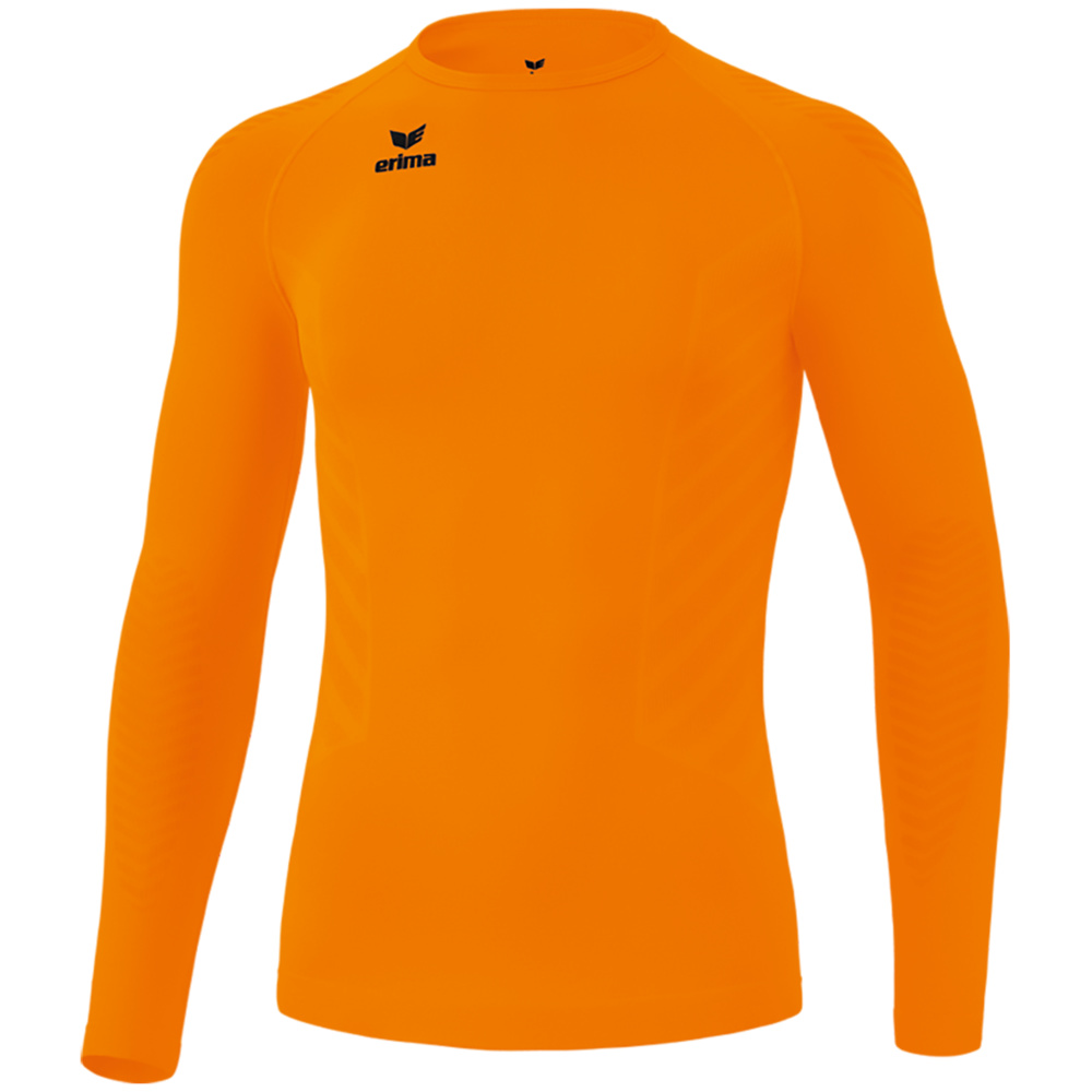 CAMISETA TÉRMICA MANGA LARGA ERIMA ATHLETIC, NARANJA NIÑO. 3XS 2XS XS 