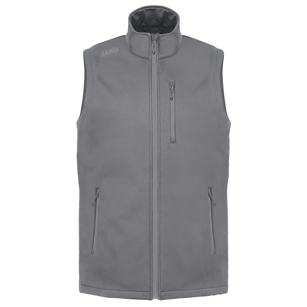 CHALECO SOFTSHELL JAKO PREMIUM, GRIS PIEDRA HOMBRE. S M L XL 2XL 3XL 4XL 5XL 