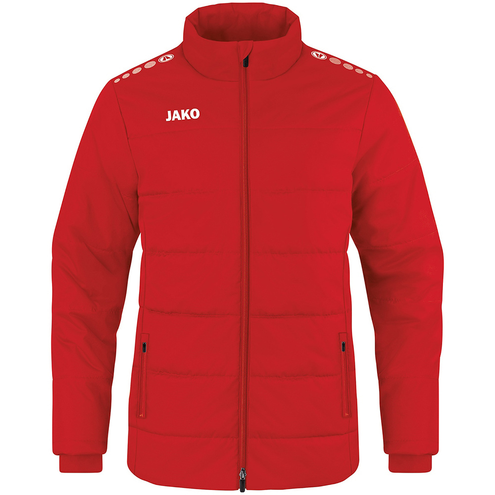 CHAQUETA DE ENTRENADOR JAKO TEAM, ROJA HOMBRE. S M L XL 2XL 3XL 4XL 