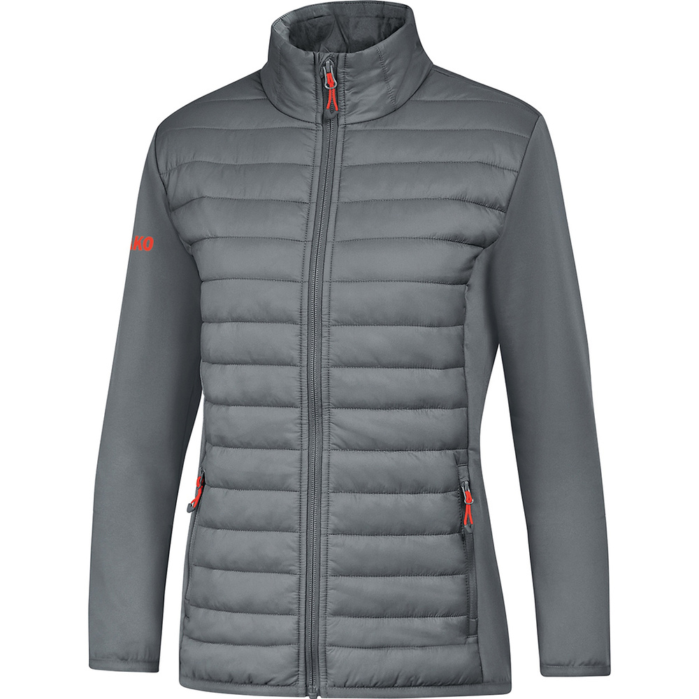 CHAQUETA HÍBRIDA JAKO PREMIUM, GRIS PIEDRA MUJER. S M L XL 2XL 3XL 