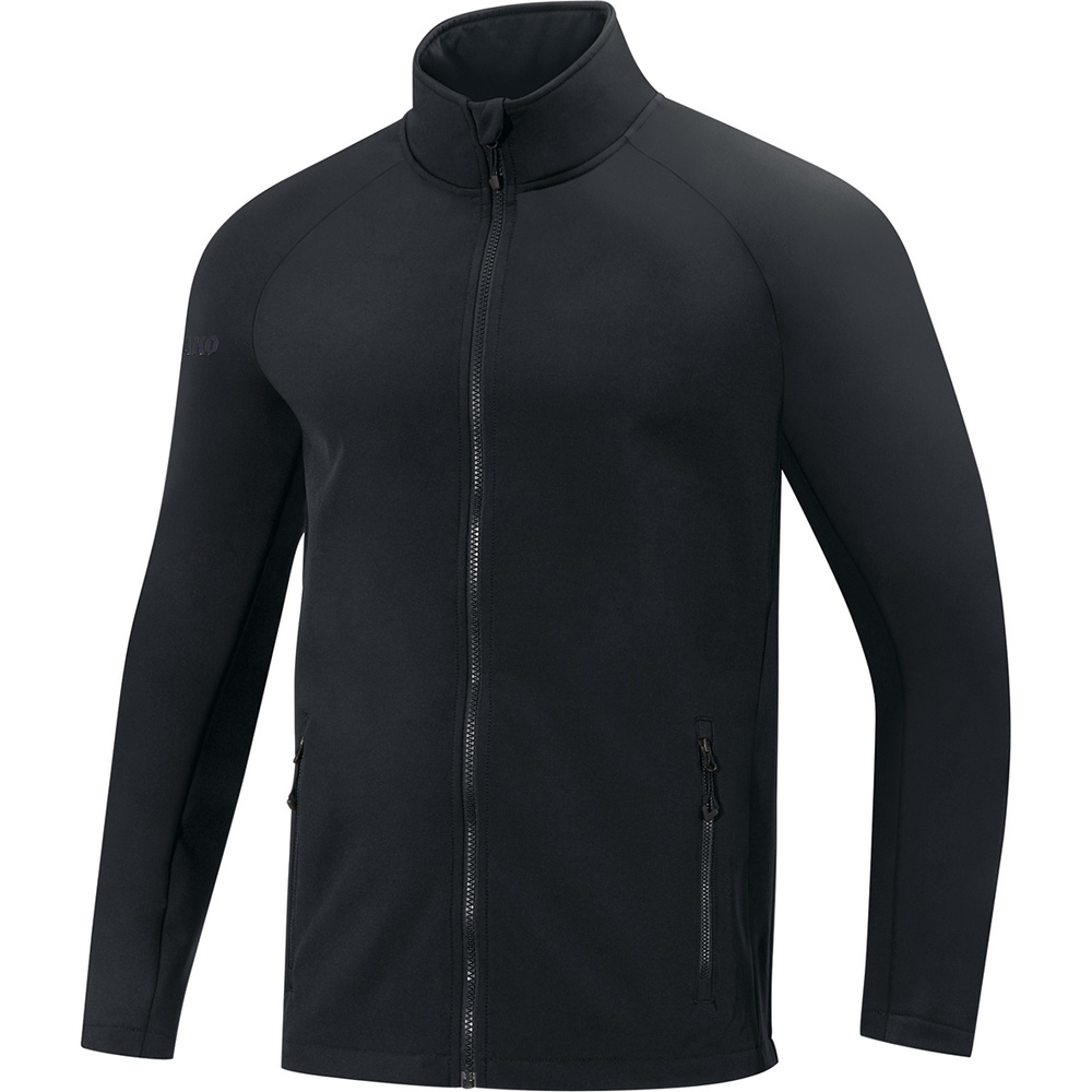 CHAQUETA SOFTSHELL JAKO TEAM, NEGRA HOMBRE. S M L XL 2XL 3XL 4XL 