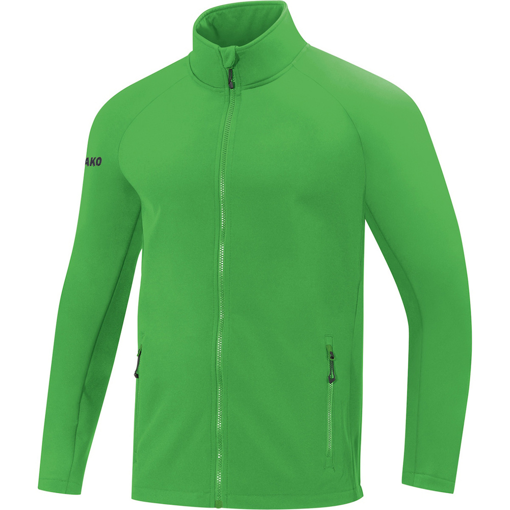 CHAQUETA SOFTSHELL JAKO TEAM, VERDE HOMBRE. S M L XL 2XL 3XL 4XL 