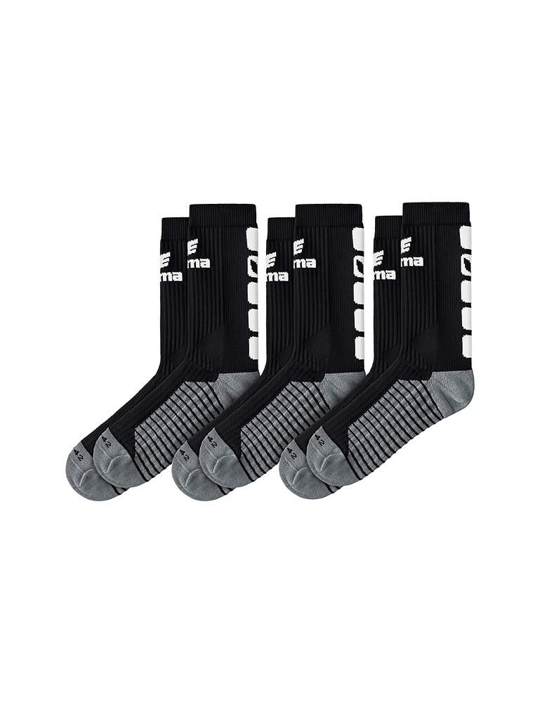 ERIMA CLASSIC 5-C CALCETINES, NEGRO-BLANCO (3 PARES). 1 - (31-34) 2 - (35-38) 3 - (39-42) 4 - (43-46) 5 - (47-50) 