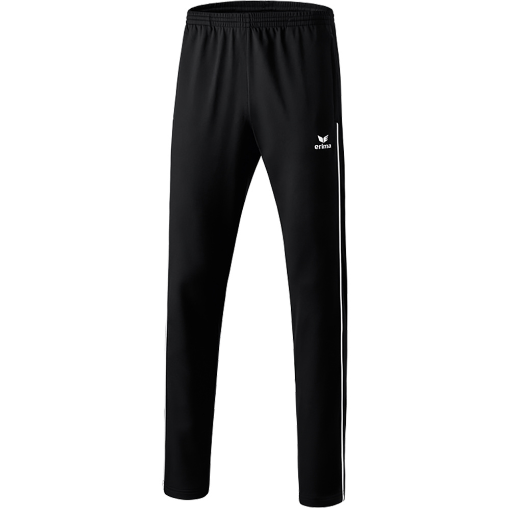 PANTALÓN ERIMA SHOOTER POLYESTER PANTS 2.0, NEGRO-BLANCO HOMBRE. S M L XL 2XL 3XL 