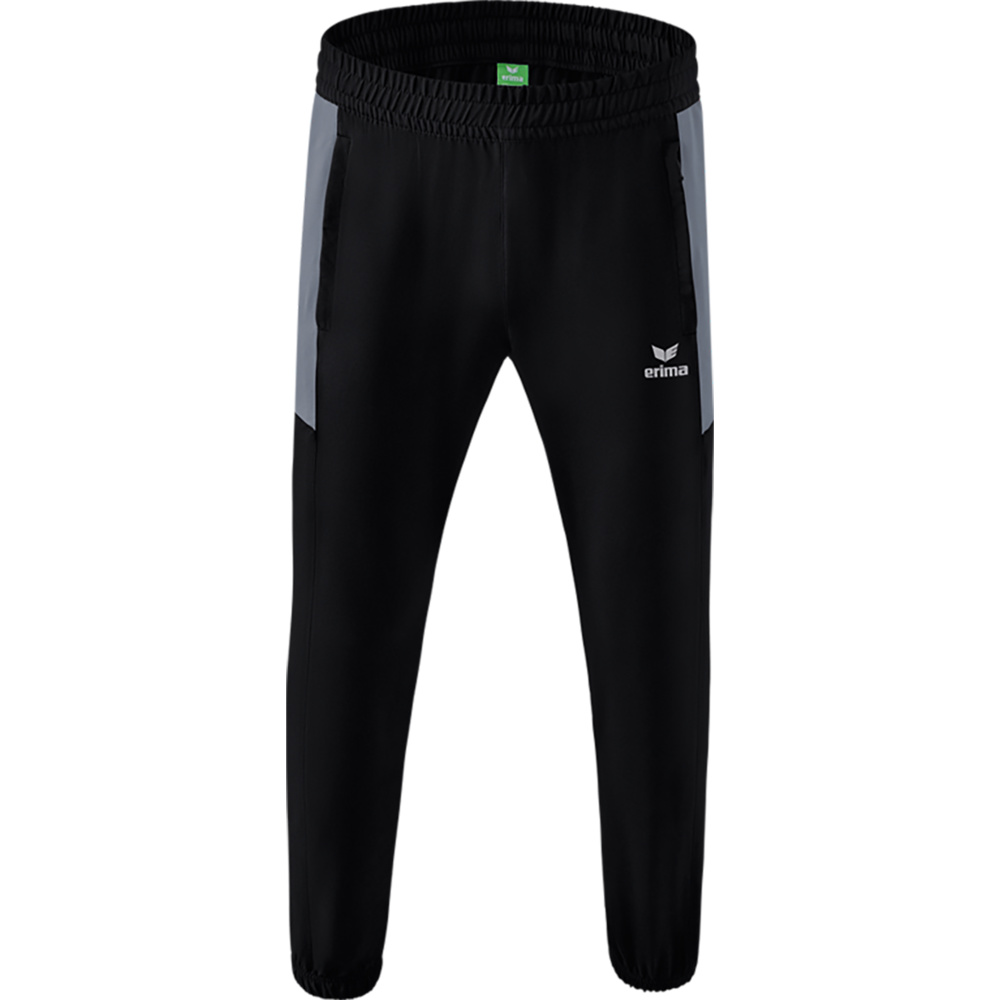 PANTALÓN PRESENTACIÓN ERIMA TEAM, NEGRO-GRIS PIZARRA HOMBRE. S M L XL 2XL 3XL 