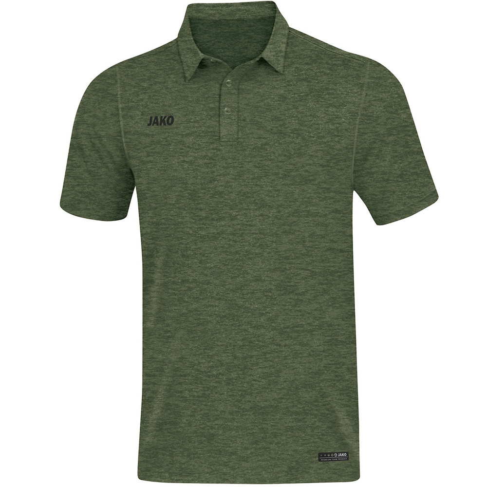 POLO JAKO PREMIUM BASICS, CAQUI MELANGE HOMBRE. S M L XL 2XL 3XL 4XL 