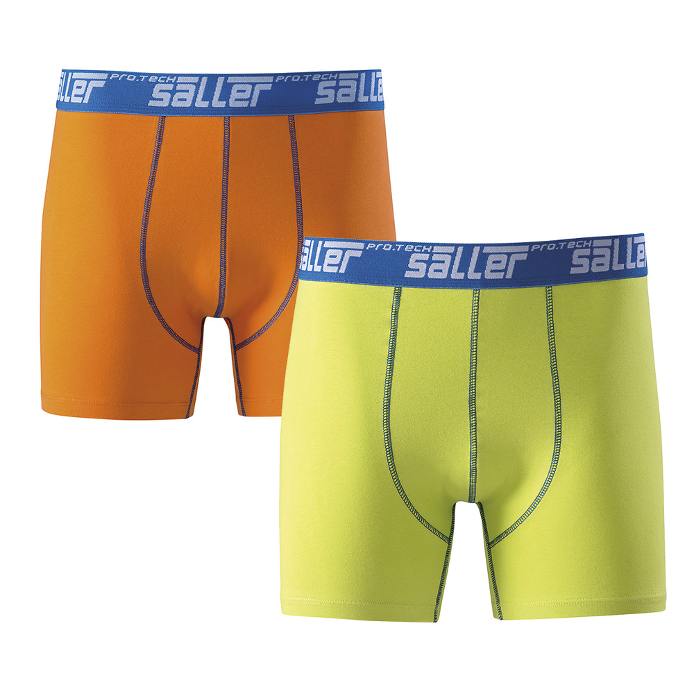 SALLER PACK DE 2 BOXER SHORT (NARANJA-LIMA). S M L XL 2XL 