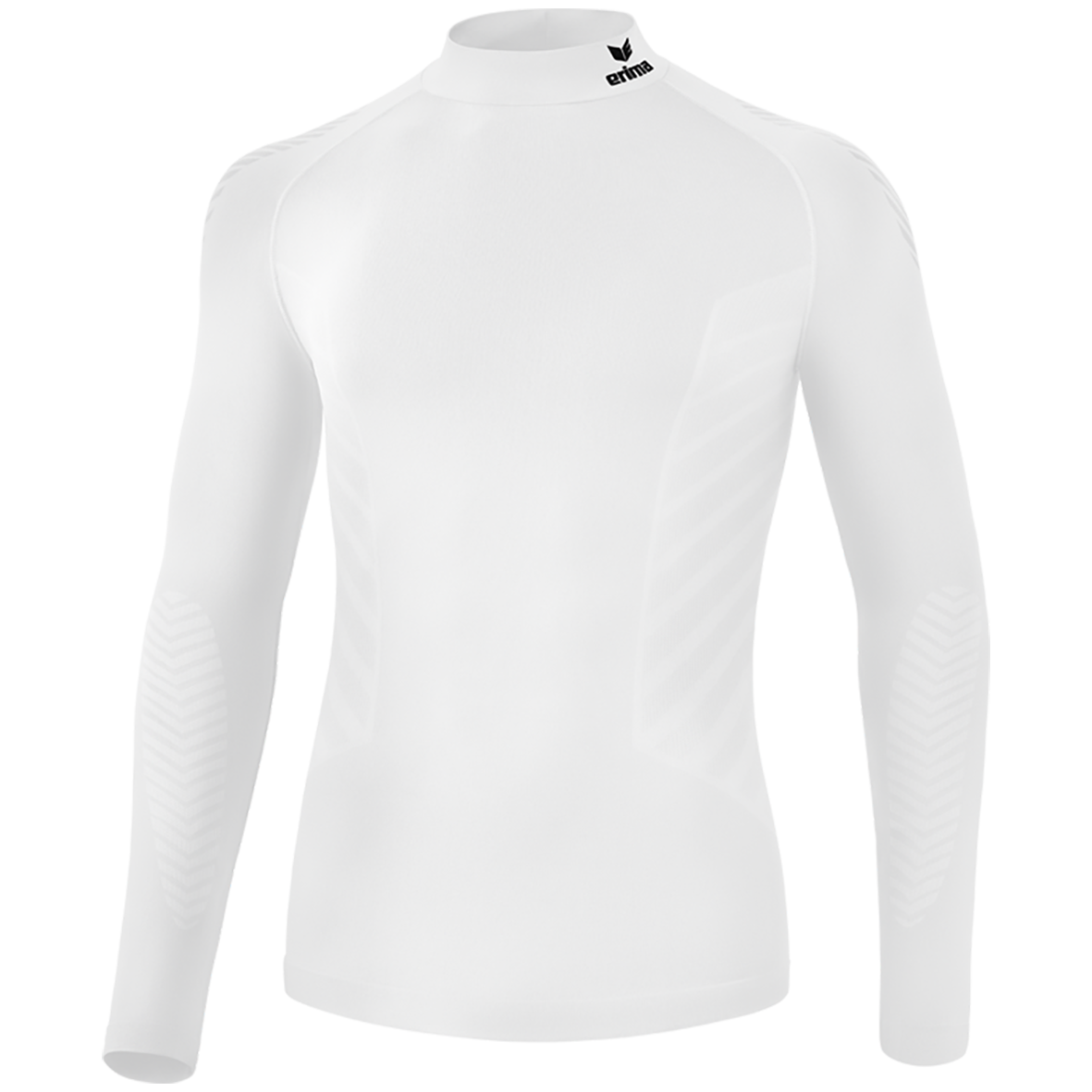 CAMISETA TÉRMIICA ERIMA ATHLETIC DE MANGA LARGA Y CUELLO ALTO, BLANCA NIÑO.