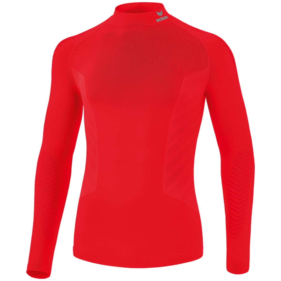 CAMISETA TÉRMIICA ERIMA ATHLETIC DE MANGA LARGA Y CUELLO ALTO, ROJA NIÑO.