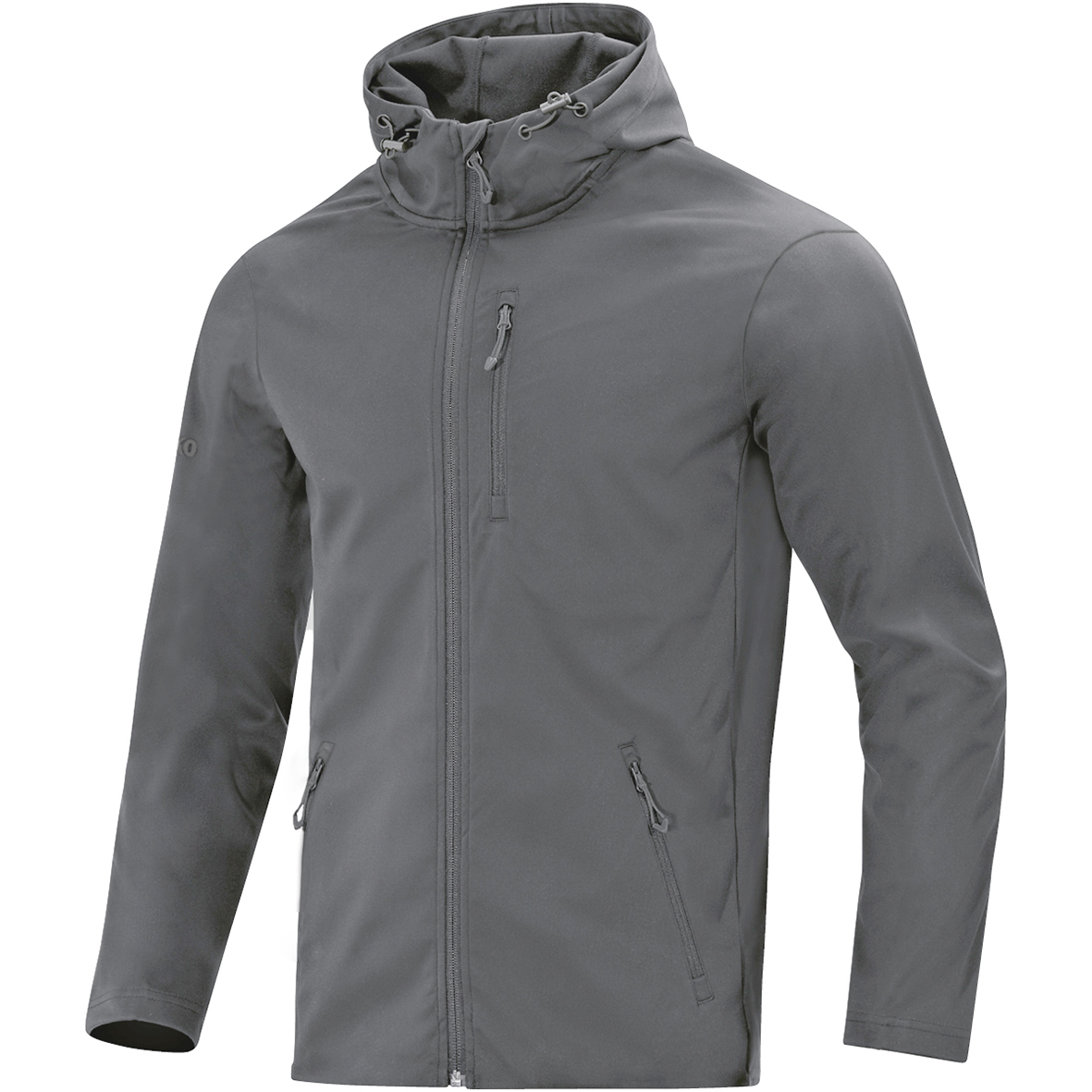 CHAQUETA SOFTSHELL JAKO PREMIUM, GRIS PIEDRA HOMBRE.