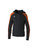 ERIMA EVO STAR HOODY, BLACK-ORANGE-KID