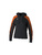 ERIMA EVO STAR HOODY, BLACK-ORANGE-WOMAN