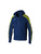 ERIMA EVO STAR TRAINNING JACKET WITH HOOD, NAVY-LIME-KID