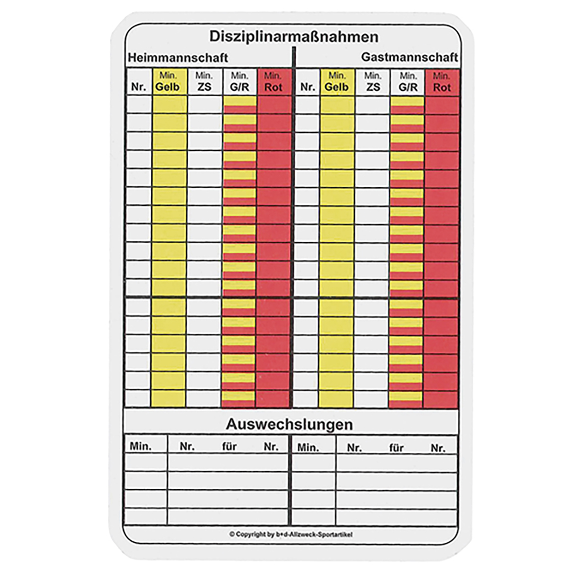 ERIMA MATCH RECORD PADS FOOTBALL.