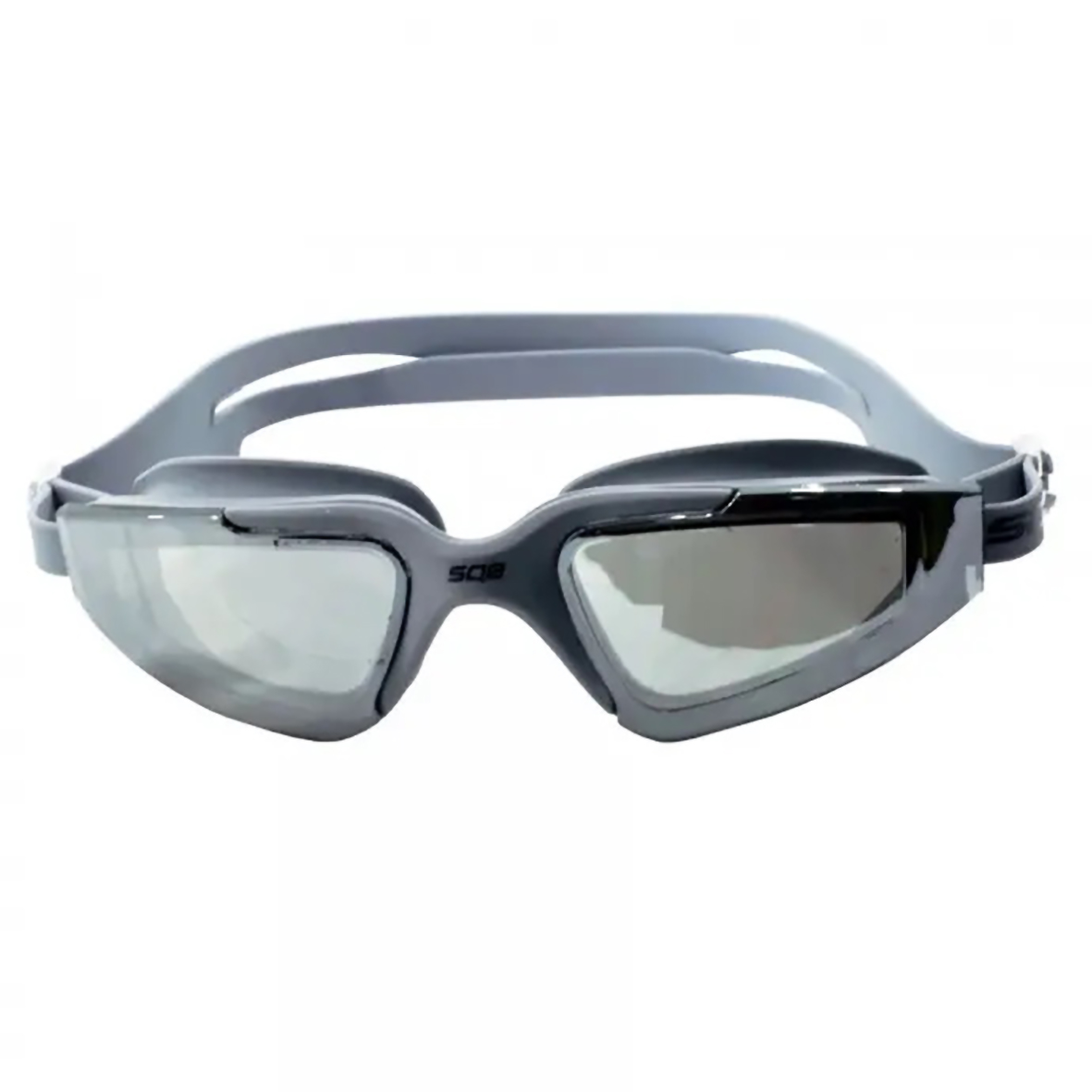 SQUBA ENKI MIRRORED LENS SWIMMING GOGGLES, GREY.