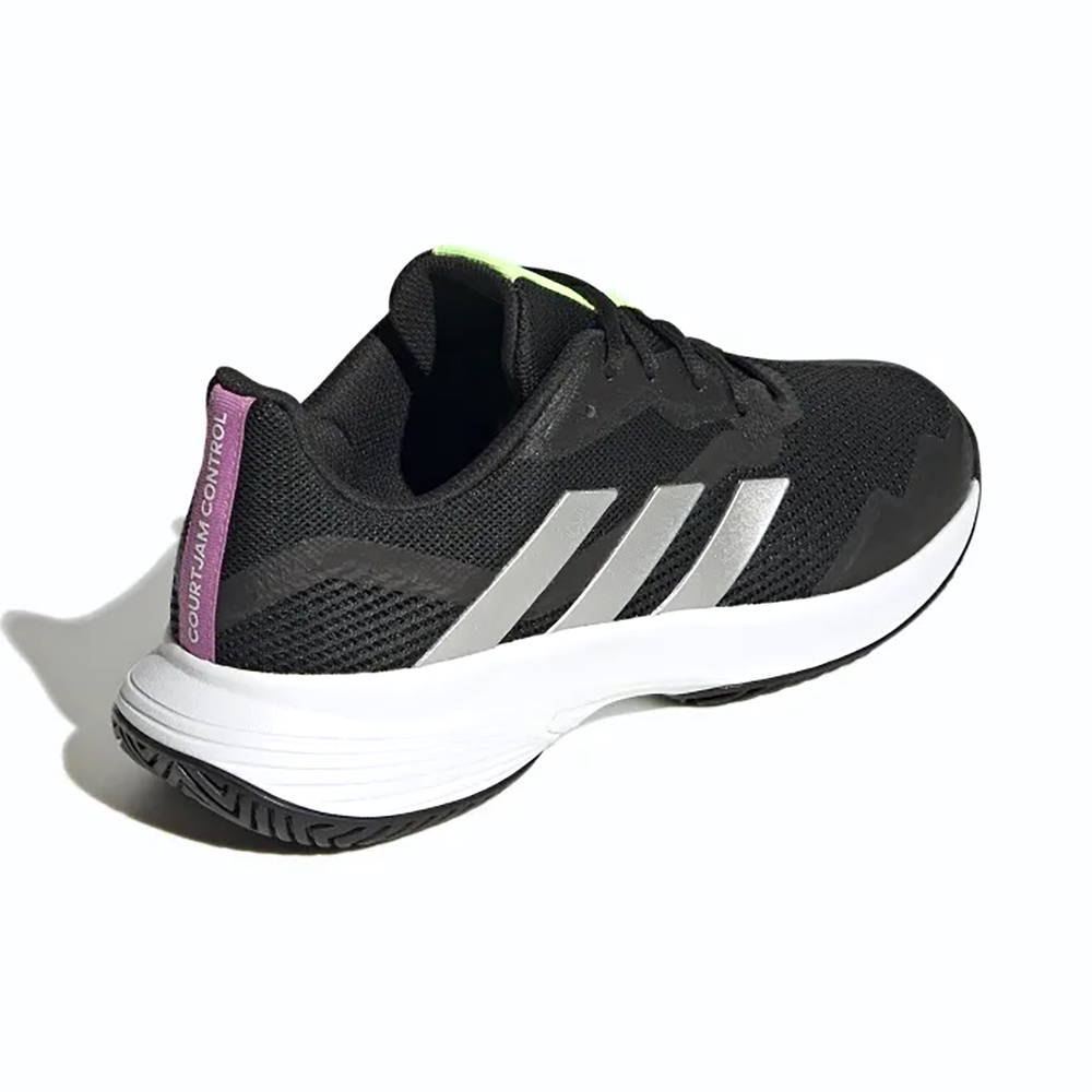 ADIDAS COURTJAM CONTROL, CORE BLACK-SILVER MET-FTWR WHITE MEN. 