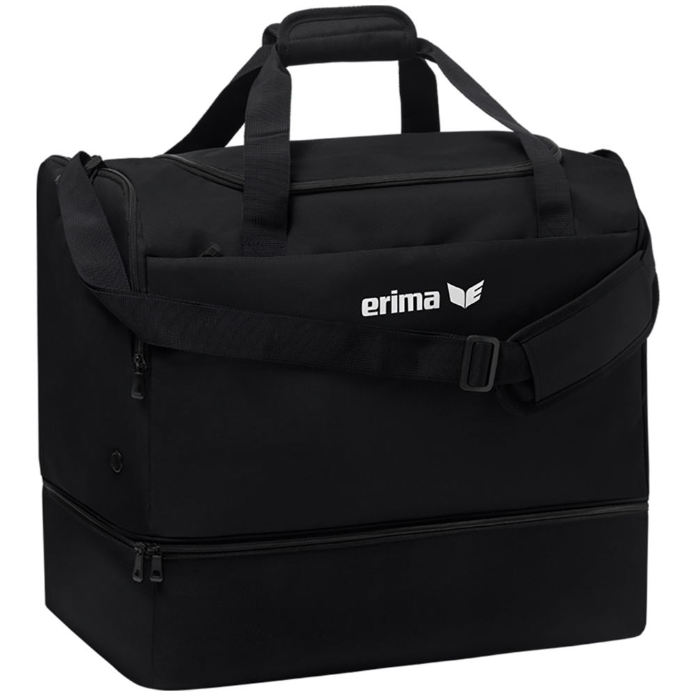 BOLSA DE DEPORTE ERIMA TEAM CON ZAPATILLERO, NEGRA. 