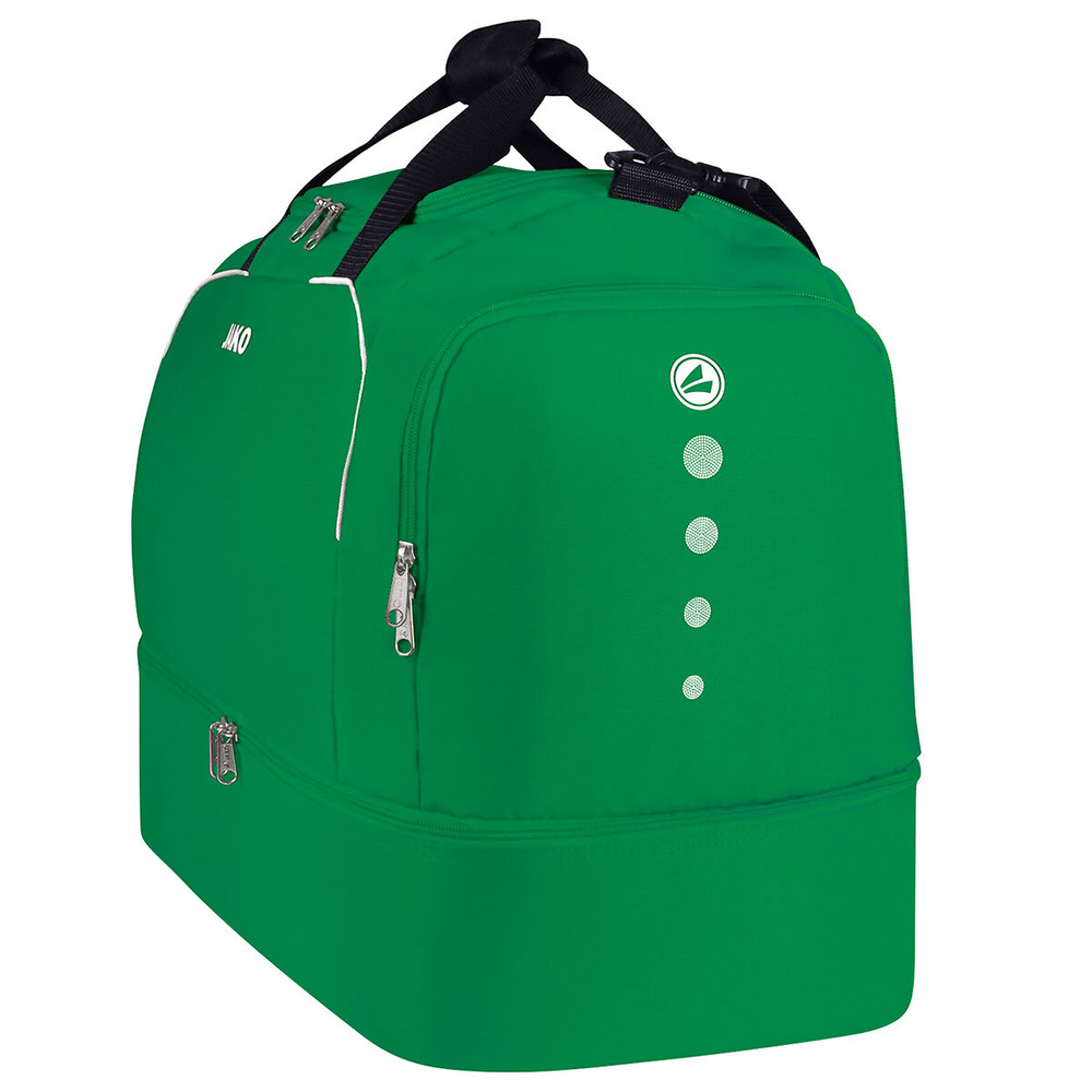 BOLSA DE DEPORTE JAKO CLASSICO CON ZAPATILLERO, VERDE. 