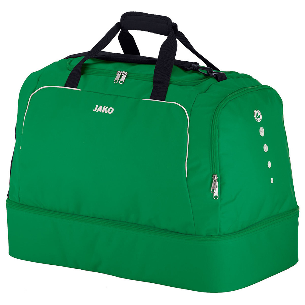 BOLSA DE DEPORTE JAKO CLASSICO CON ZAPATILLERO, VERDE. 