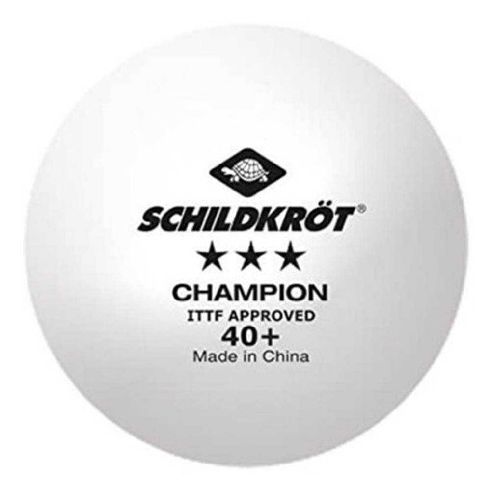 BOX OF 3 DONIC SCHILDKRÖT 3* BALLS, WHITE. 