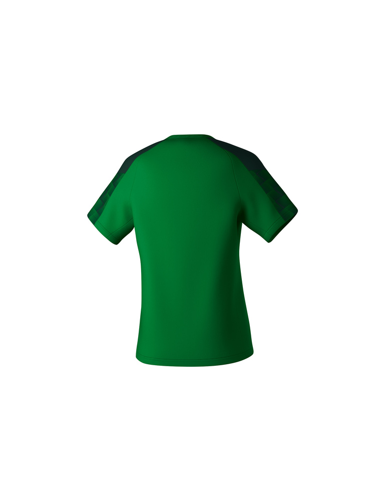 CAMISETA ERIMA EVO STAR, ESMERALDA-VERDE PINO-MUJER 