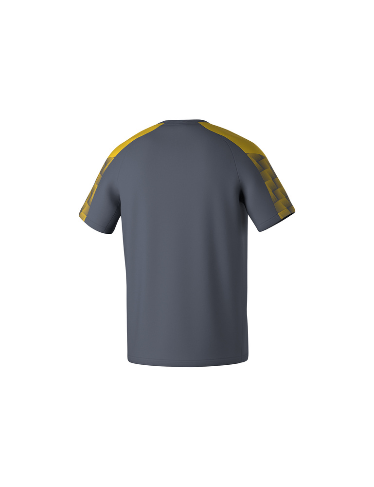 CAMISETA ERIMA EVO STAR, GRIS PIZARRA-AMARILLO-HOMBRE 