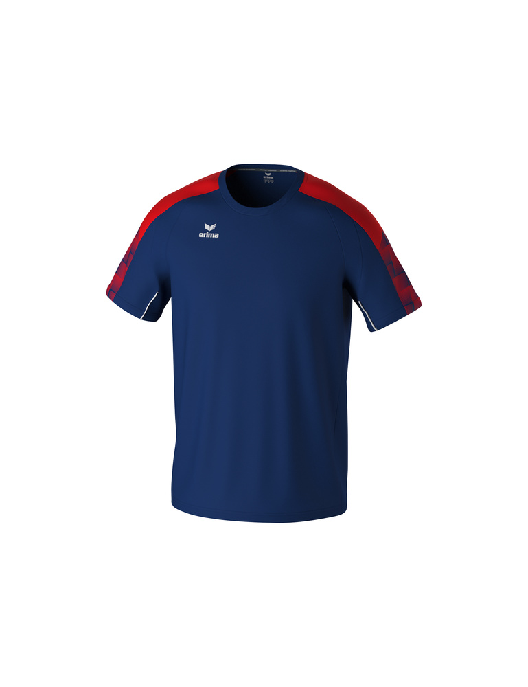 CAMISETA ERIMA EVO STAR, MARINO-ROJO-HOMBRE 