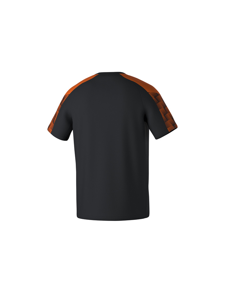 CAMISETA ERIMA EVO STAR, NEGRO-NARANJA-HOMBRE 