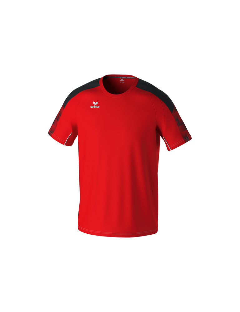 CAMISETA ERIMA EVO STAR, ROJO-NEGRO-HOMBRE 