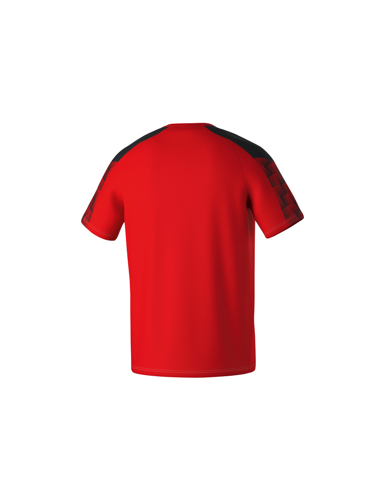 CAMISETA ERIMA EVO STAR, ROJO-NEGRO-HOMBRE 