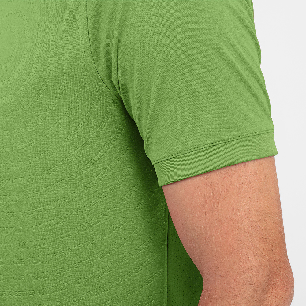 CAMISETA JAKO WORLD, VERDE HOMBRE. 