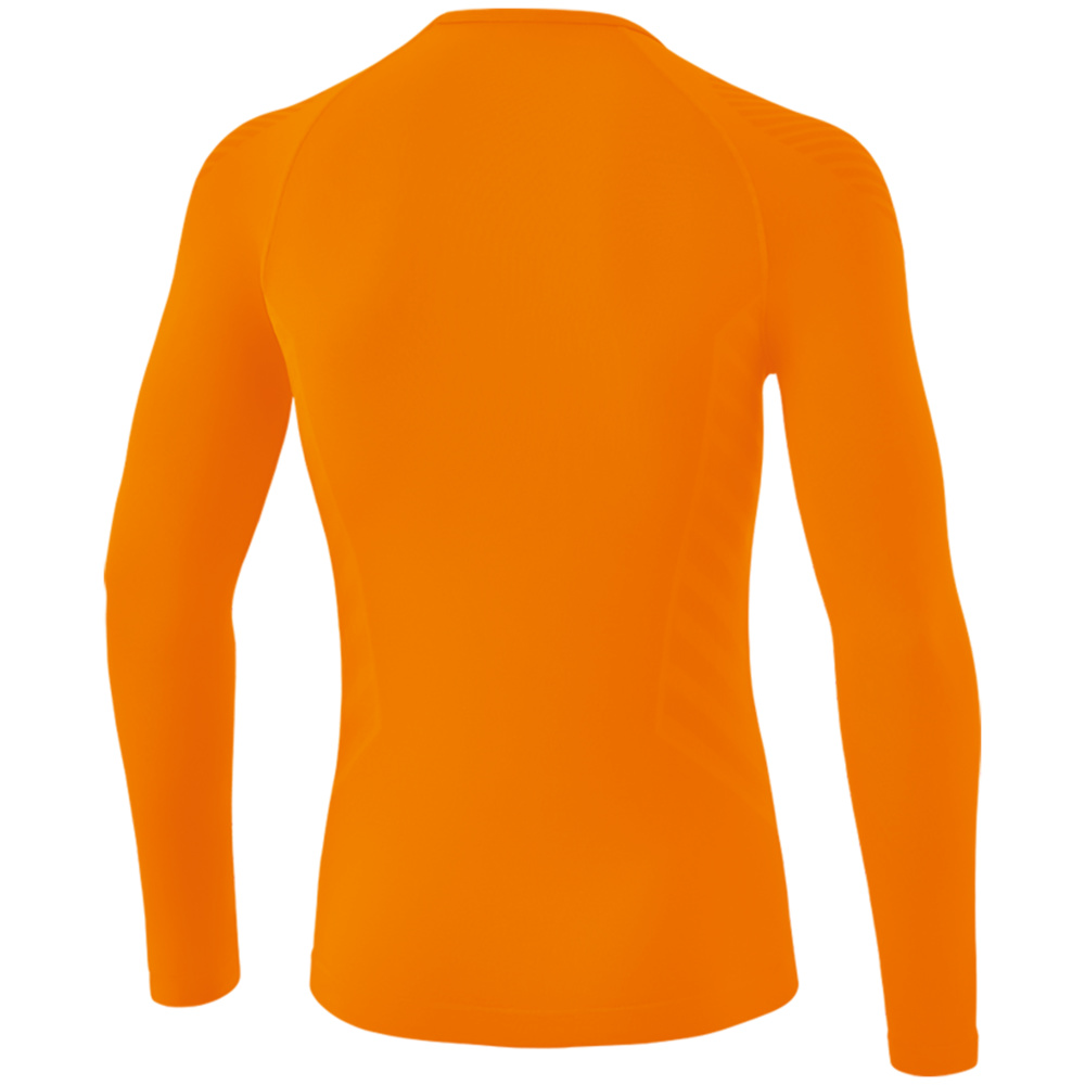 CAMISETA TÉRMICA MANGA LARGA ERIMA ATHLETIC, NARANJA UNISEX. 