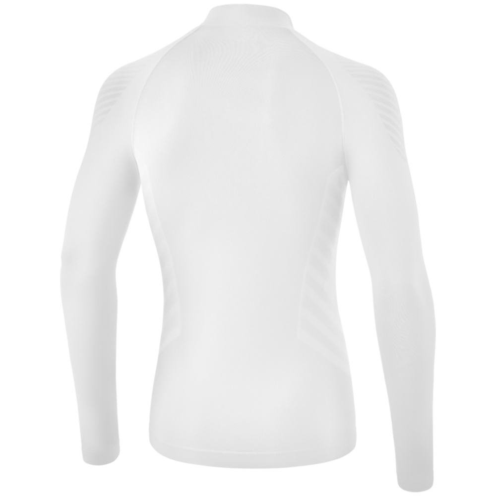 CAMISETA TÉRMIICA ERIMA ATHLETIC DE MANGA LARGA Y CUELLO ALTO, BLANCA UNISEX. 