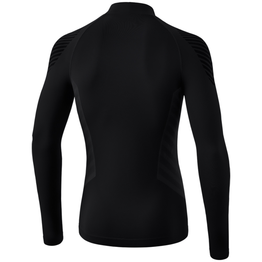 CAMISETA TÉRMIICA ERIMA ATHLETIC DE MANGA LARGA Y CUELLO ALTO, NEGRA UNISEX. 