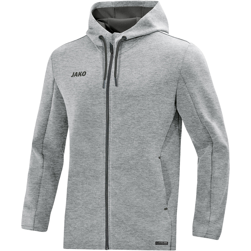 CHAQUETA CH NDAL JAKO PREMIUM BASICS GRIS CLARO MELANGE HOMBRE