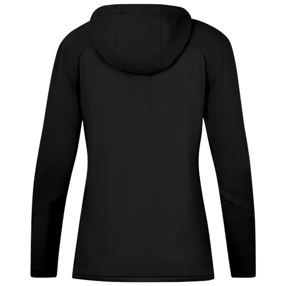 CHAQUETA DE ENTRENAMIENTO CON CAPUCHA JAKO CHALLENGE, NEGRA-BLANCA MUJER. 