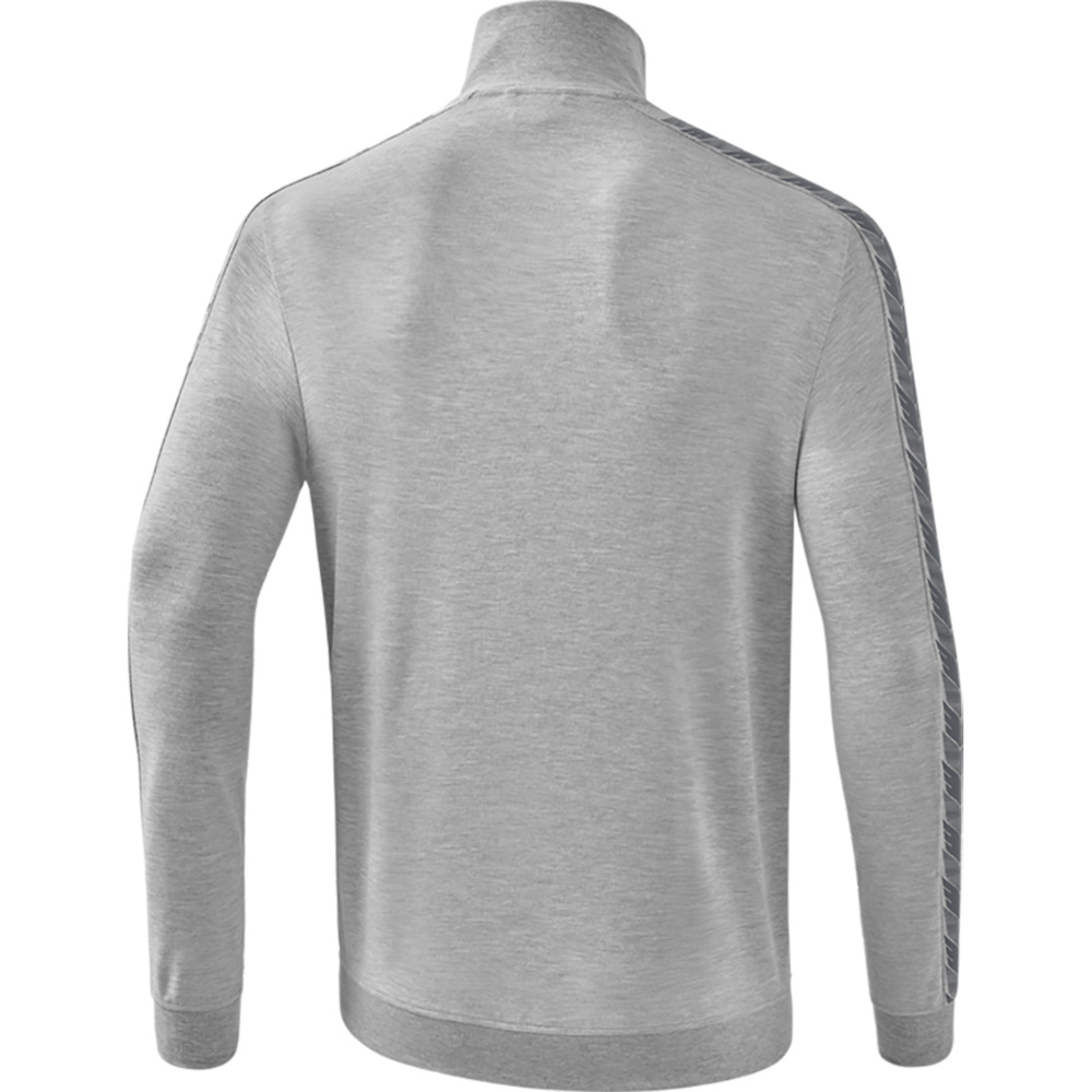 CHAQUETA ERIMA ESSENTIAL TEAM TRACK TOP, GRIS-GRIS PIZARRA HOMBRE. 