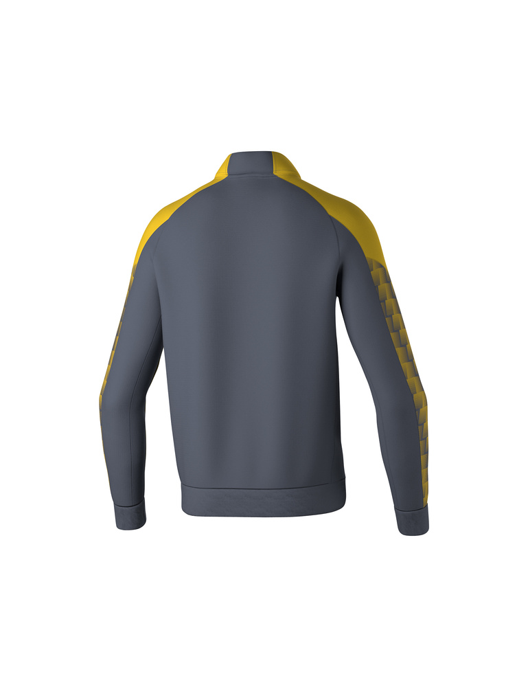 CHAQUETA ERIMA EVO STAR ENTRENAMIENTO, GRIS PIAZARRA-AMARILLO-HOMBRE 