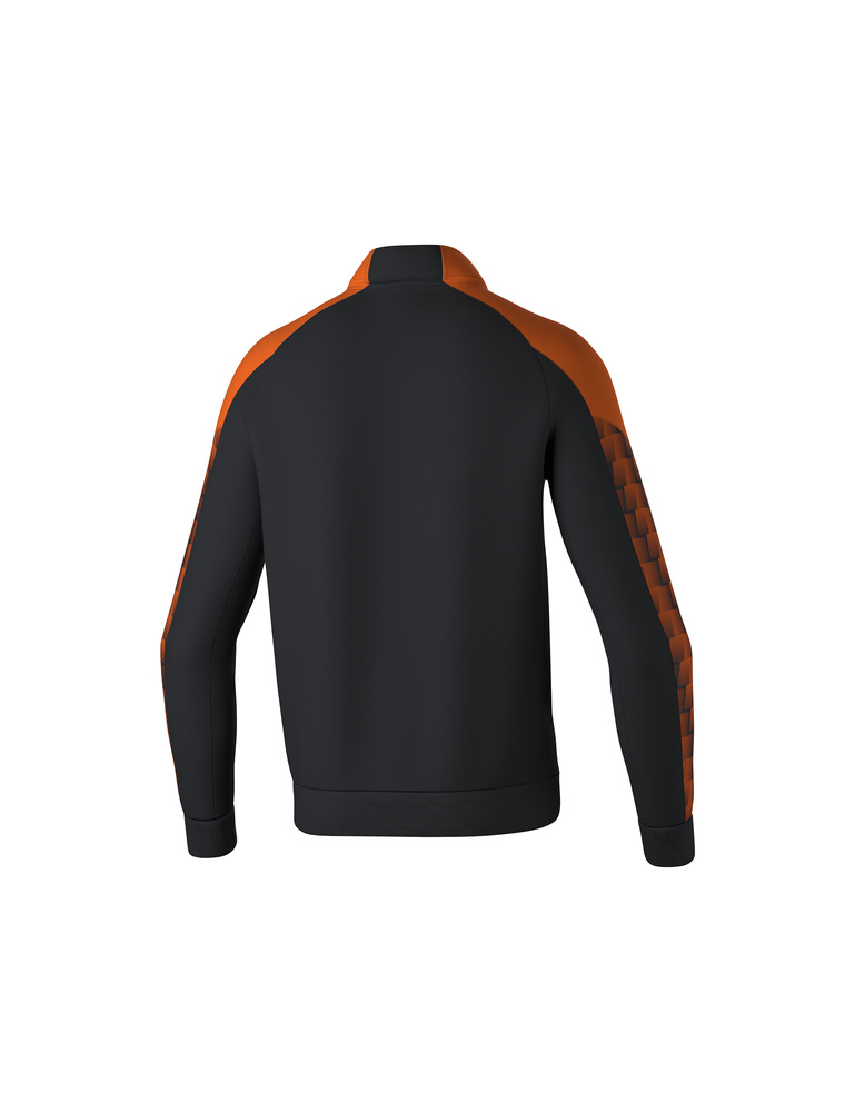 CHAQUETA ERIMA EVO STAR ENTRENAMIENTO, NEGRO-NARANJA-HOMBRE 