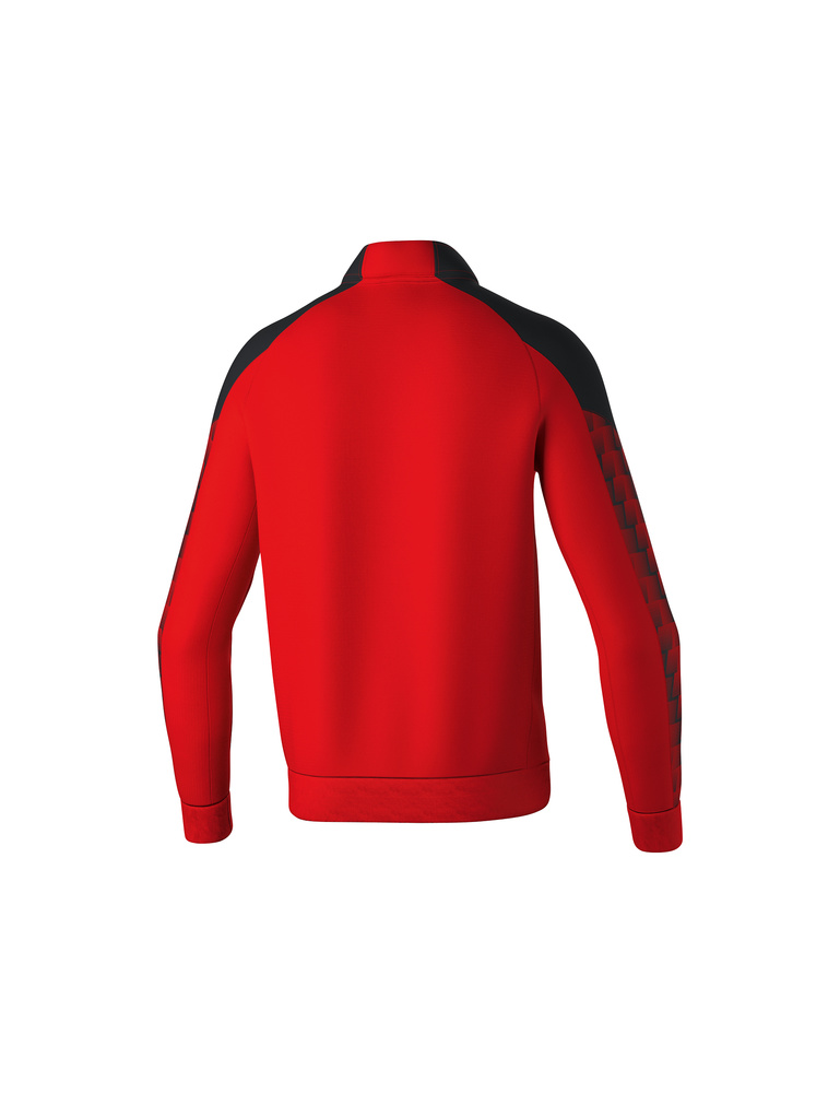 CHAQUETA ERIMA EVO STAR ENTRENAMIENTO, ROJO-NEGRO-HOMBRE 