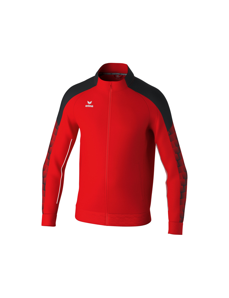 CHAQUETA ERIMA EVO STAR ENTRENAMIENTO, ROJO-NEGRO-HOMBRE 