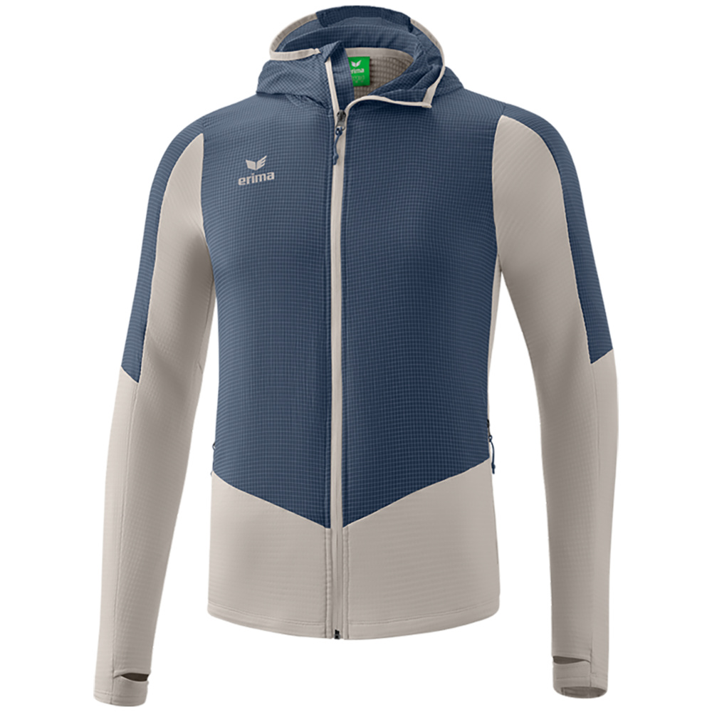 CHAQUETA ERIMA HYBRID LITE, GRIS-DENIM NIÑO. 