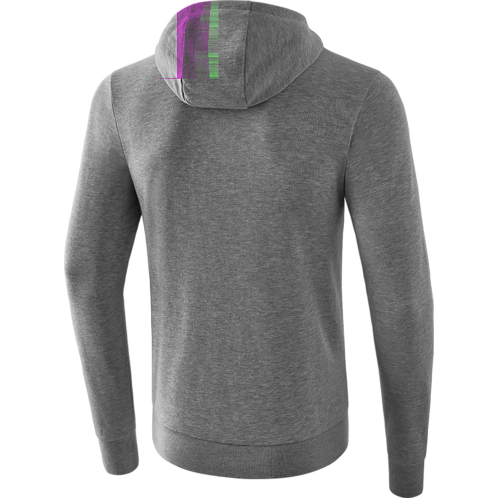 CHAQUETA-SUDADERA CON CAPUCHA ERIMA, GRIS HOMBRE. 