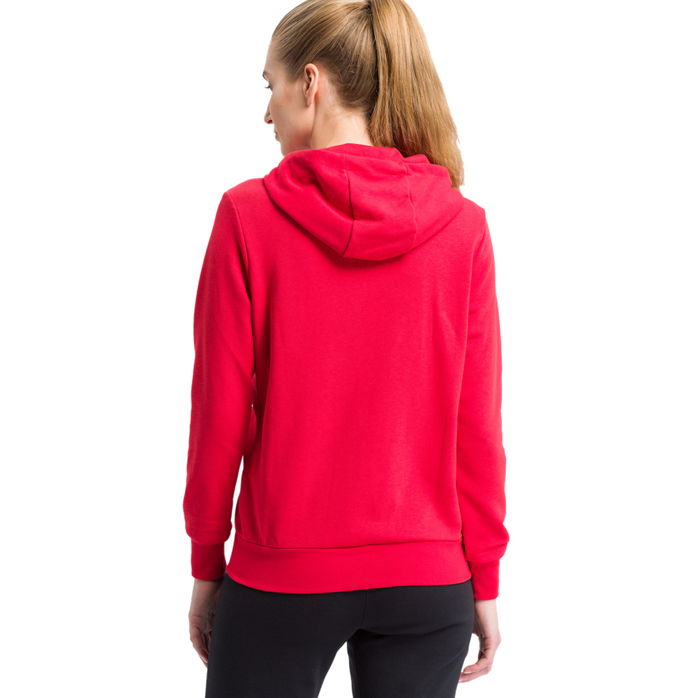 CHAQUETA-SUDADERA CON CAPUCHA ERIMA, ROJA MUJER. 