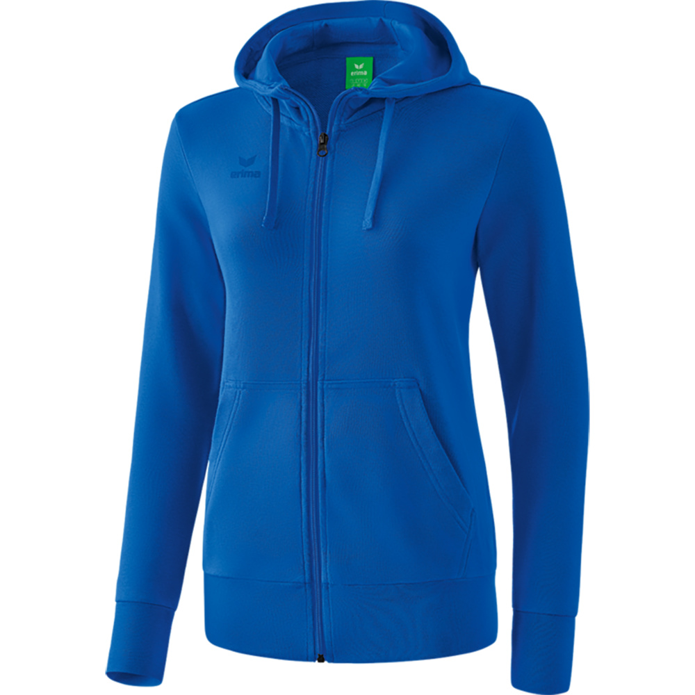 CHAQUETA-SUDADERA CON CAPUCHA ERIMA, ROYAL MUJER. 